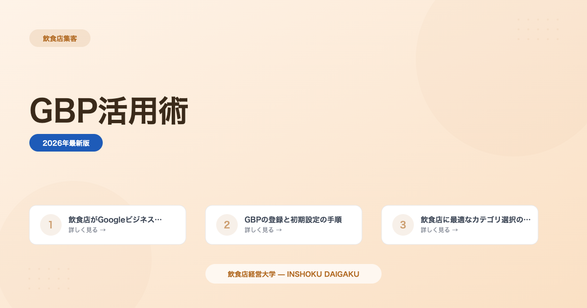 飲食店のGoogleビジネスプロフィール活用術