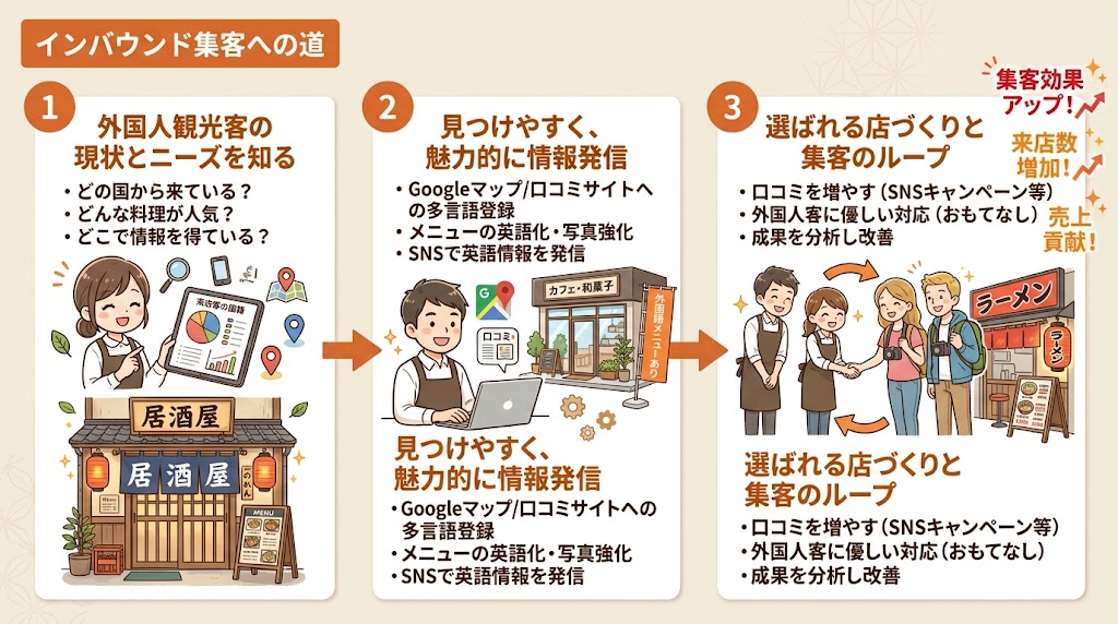 外国人が飲食店を探す方法|集客の入口を押さえる