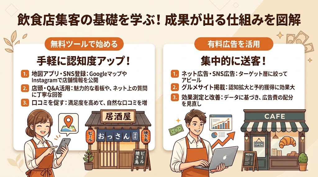 飲食店の集客とは?基礎知識を正しく理解しよう