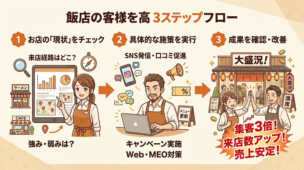 飲食店が今すぐ実践すべき集客方法14選