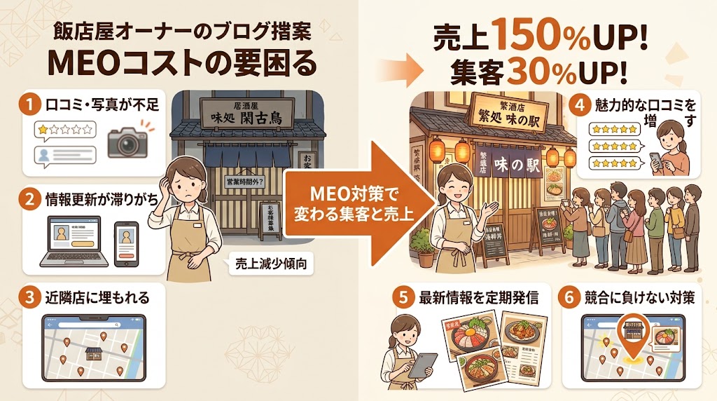MEO対策費用を左右する6つの要素