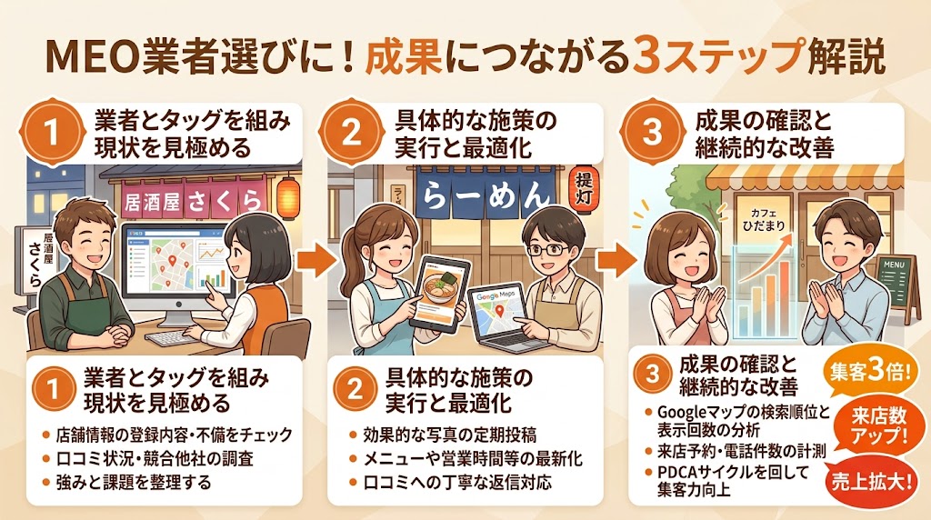 MEO対策業者を選ぶ際の7つのチェックポイント