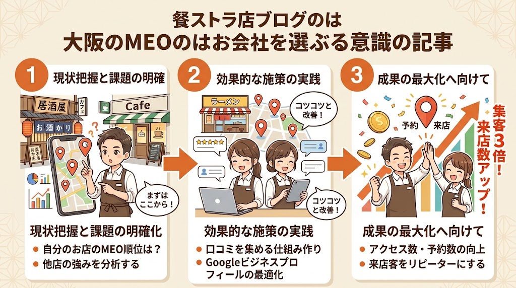 大阪のMEO対策会社を選ぶ際の7つのチェックポイント