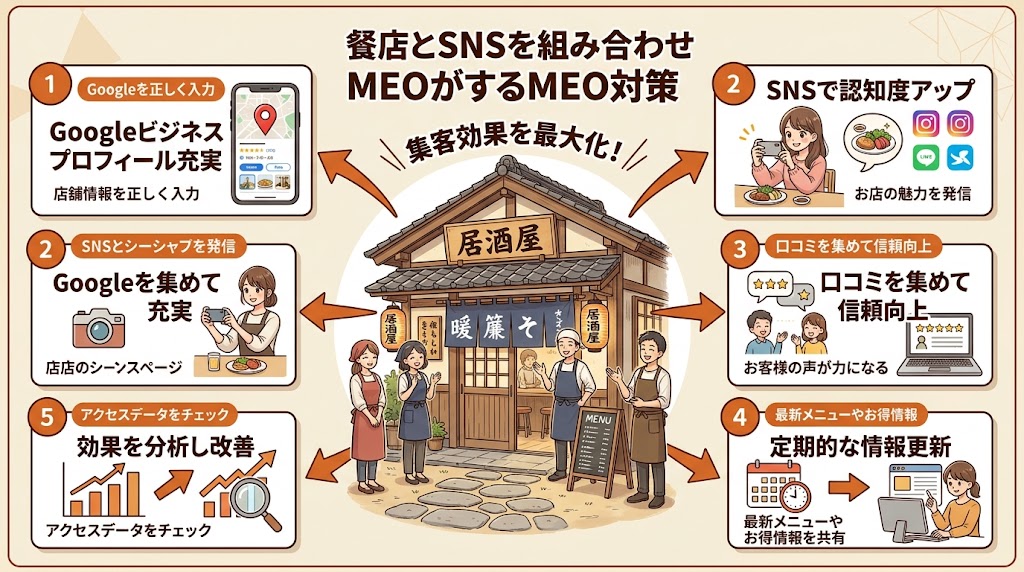 飲食店がSNSと併用すべき集客施策【MEO対策】