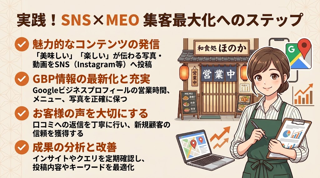 まとめ｜SNS×MEOで飲食店の集客を最大化しよう