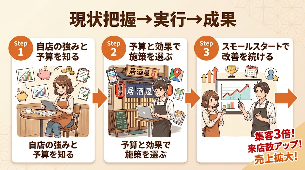 予算別・優先順位別!今すぐできる集客施策の始め方