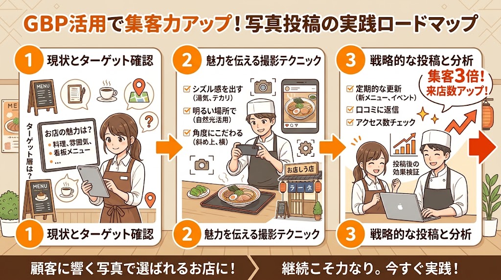 GBP写真投稿のコツと撮影テクニック