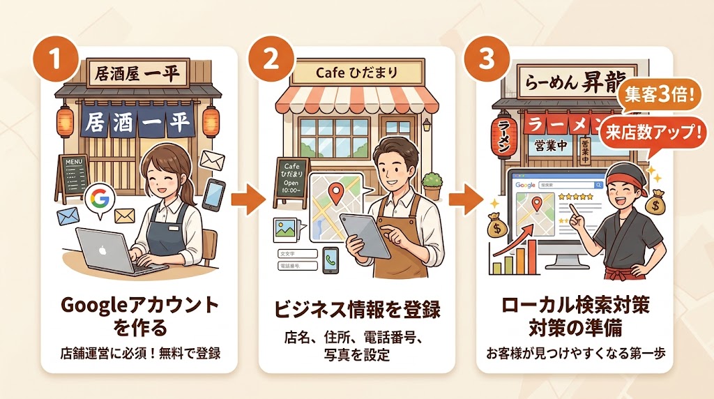 【ステップ1】Googleアカウントを作成する