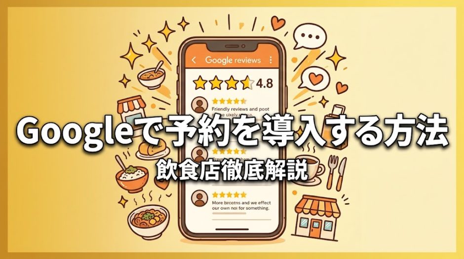 Googleで予約を導入する方法｜飲食店の予約数を増やす設定ガイド