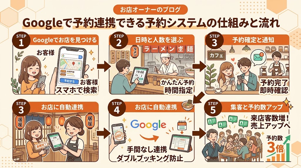 連携可能な予約システム一覧の図解