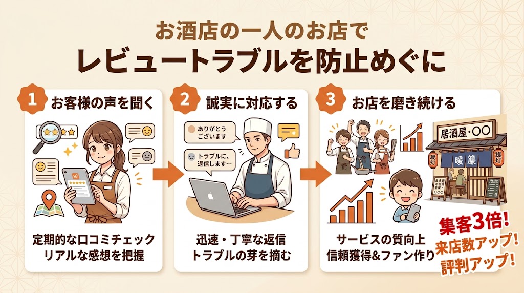 口コミトラブルを未然に防ぐ対策