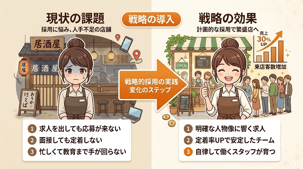 まとめ:飲食店のアルバイト採用は「戦略」で差がつく