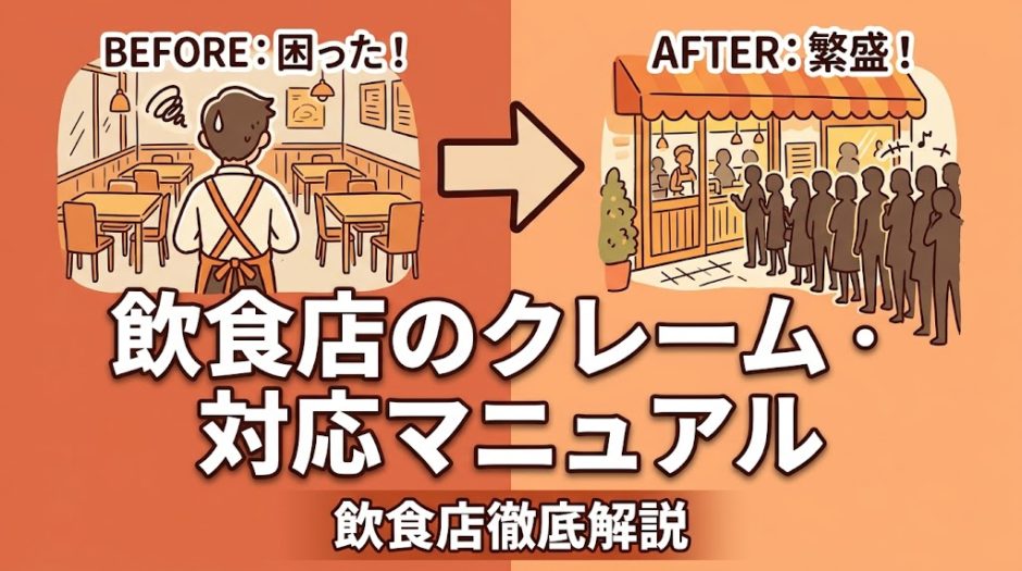 飲食店のクレーム対応マニュアル｜基本手順から口コミ対策まで完全解説