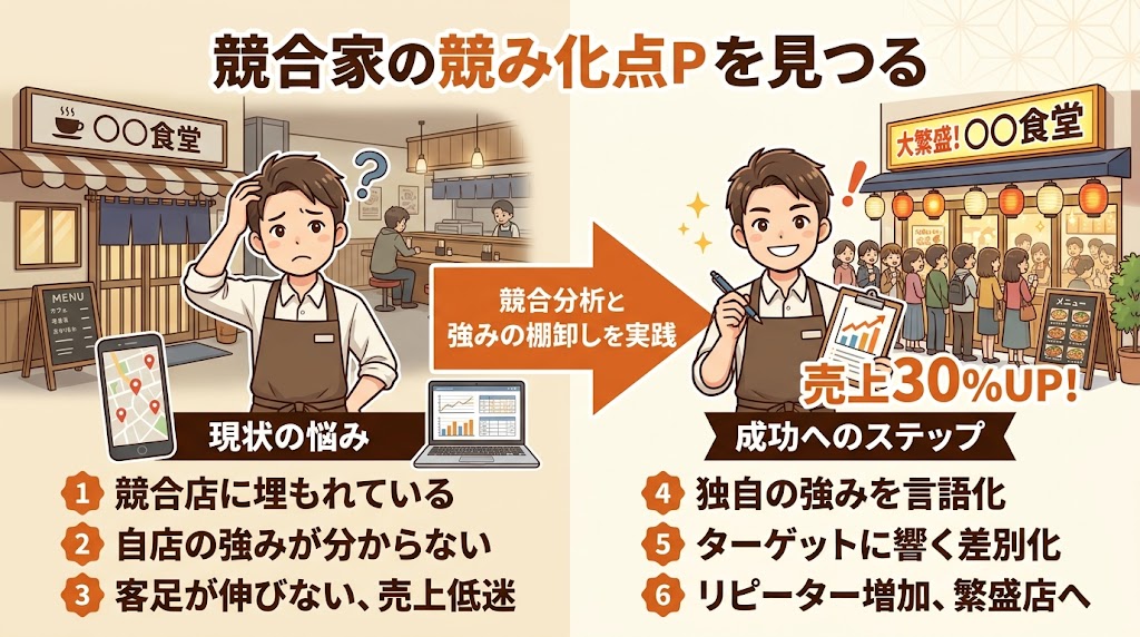 差別化ポイントの見つけ方|競合分析と強みの棚卸し