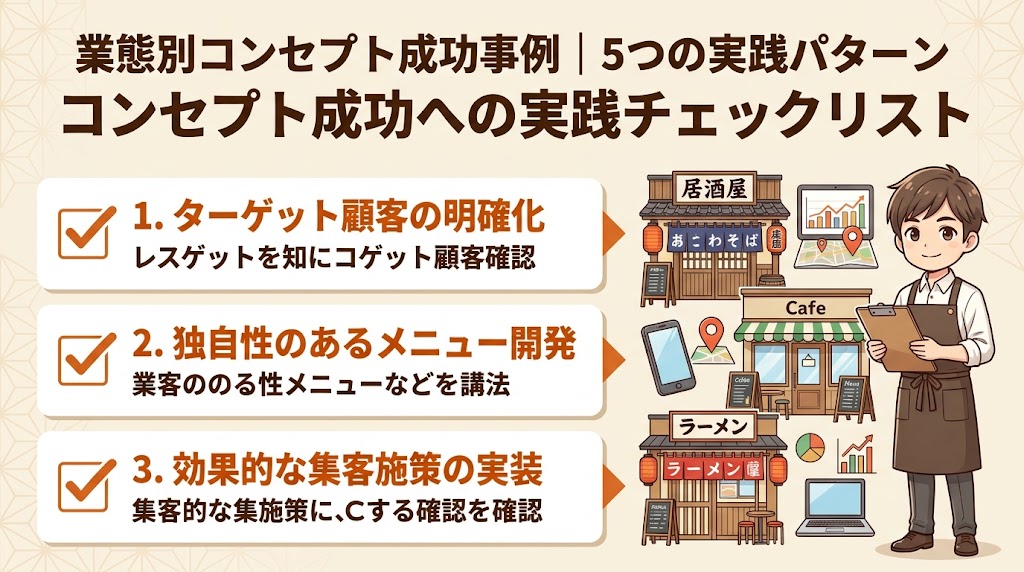 業態別コンセプト成功事例|5つの実践パターン