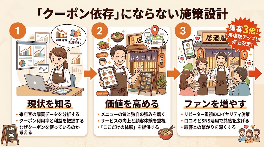 「クーポン依存」にならない施策設計