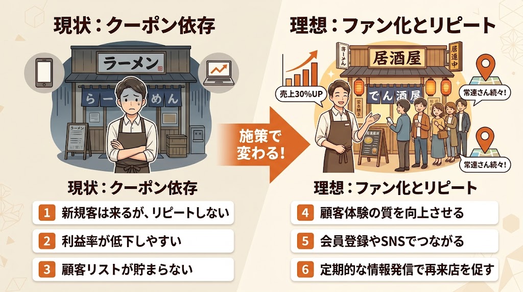 まとめ:クーポンは「入口」、リピーターづくりが「本番」