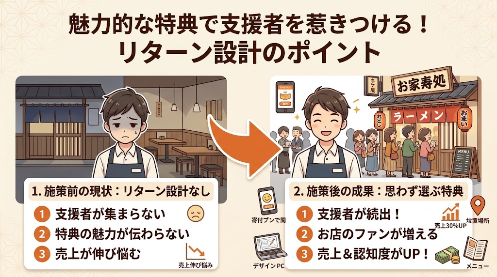 リターン設計のコツ｜支援者が思わず選びたくなる特典を作る