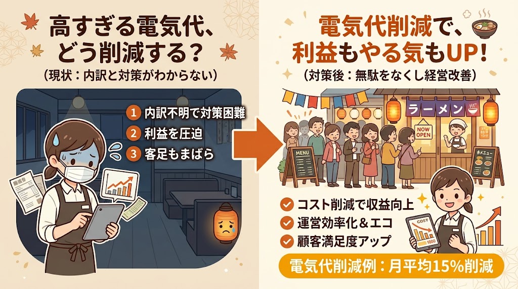 飲食店の電気代の内訳｜何にどれだけ使っているか