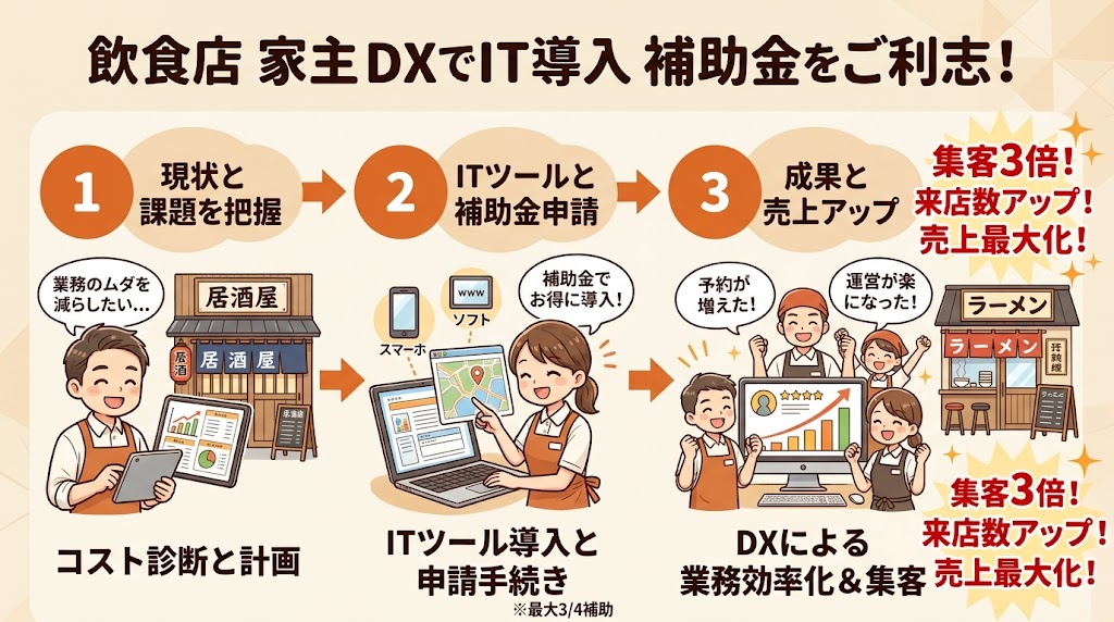 IT導入補助金を活用してDX費用を最大3/4に抑える