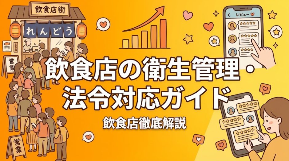 飲食店の衛生管理・法令対応ガイド｜開業から運営まで