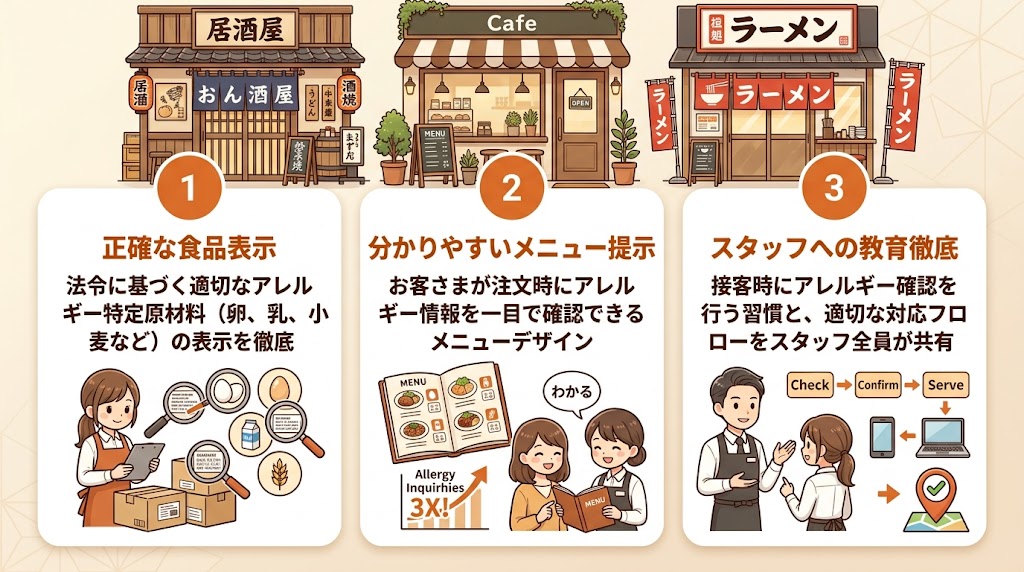 アレルギー表示と食品表示法|事故を防ぐメニュー表示の実務