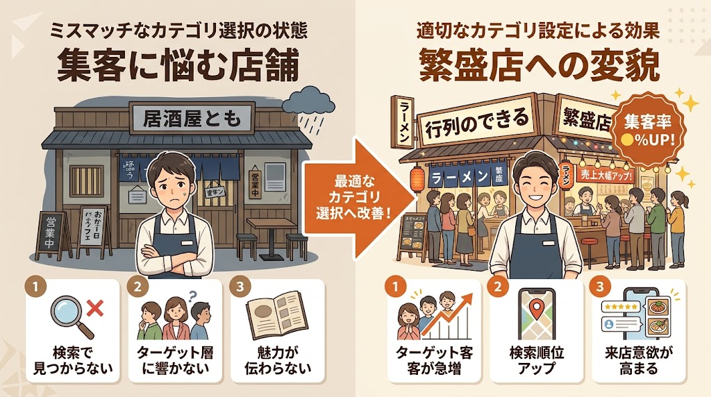 飲食店に最適なカテゴリ選択のコツ