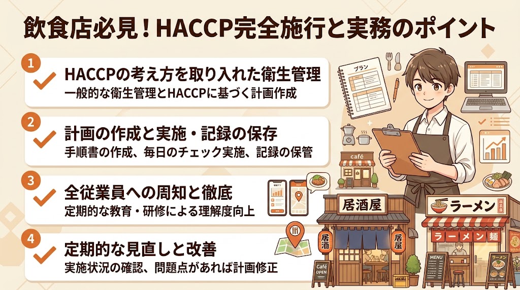 HACCP義務化の経緯と罰則｜2021年6月からの完全施行