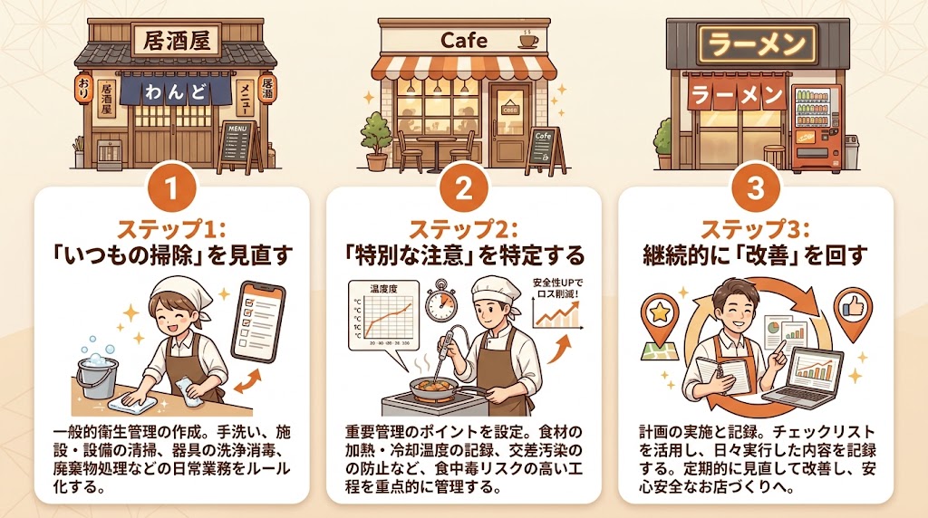 衛生管理計画の作り方｜一般的衛生管理と重要管理のポイント