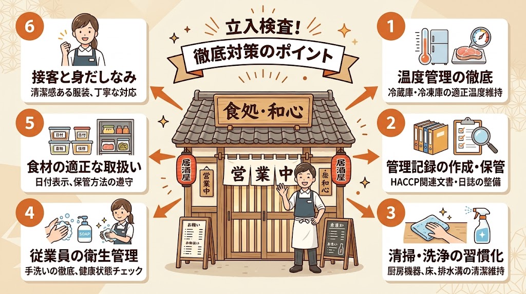 保健所の立入検査で確認されるポイントと対策