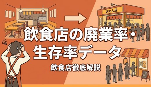 飲食店の廃業率・生存率データ｜統計から学ぶ生き残り戦略