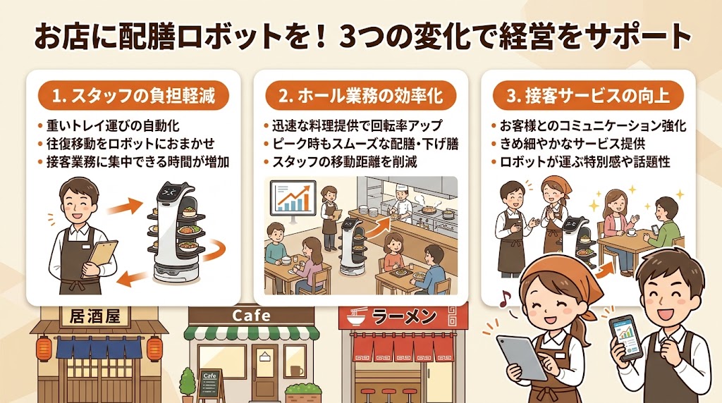配膳ロボット導入のメリット