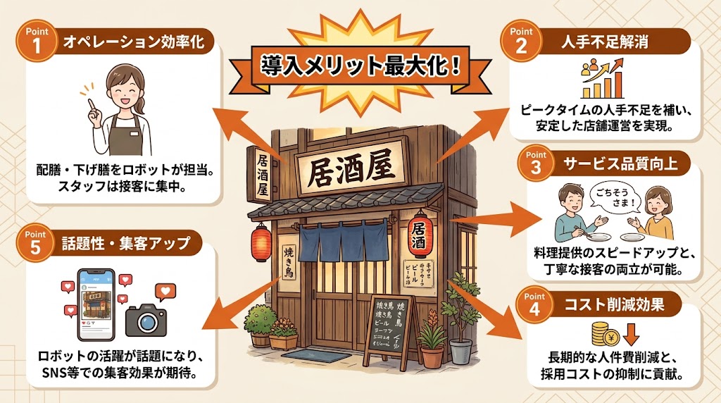 導入事例と配膳ロボットが向いている店舗の特徴