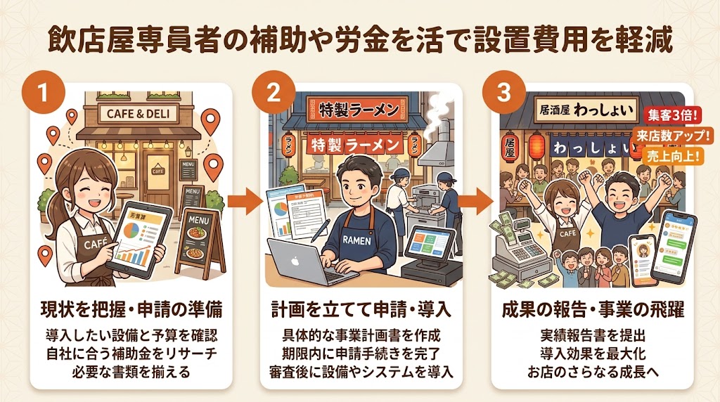 補助金・助成金を活用して導入コストを抑える