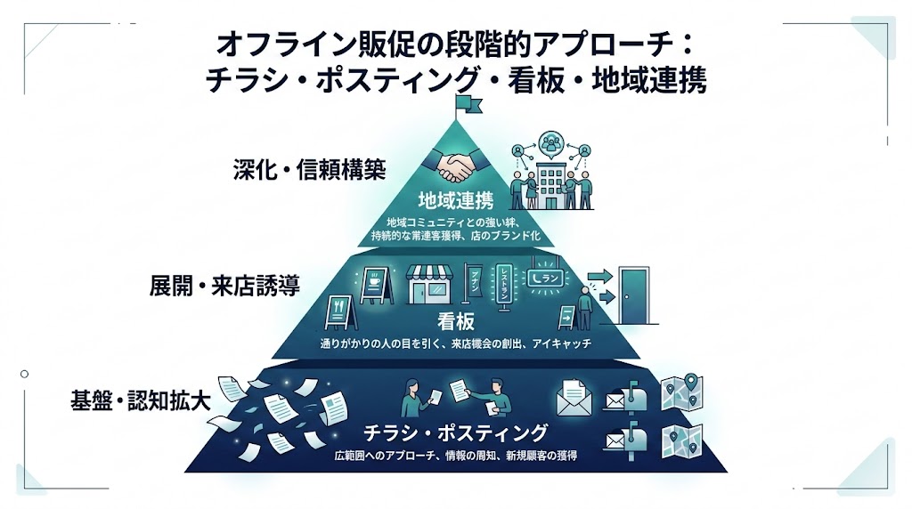 オフライン販促の図解