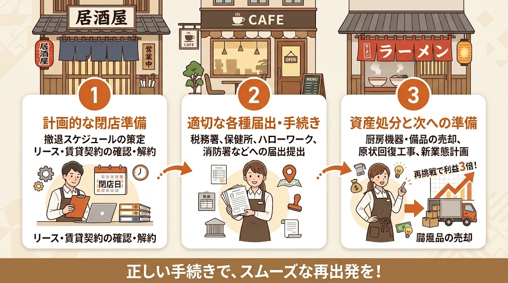 まとめ：閉店手続きを正しく進めて次のステップへ