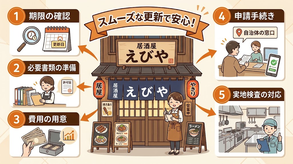 営業許可の更新手続き|期限・書類・費用