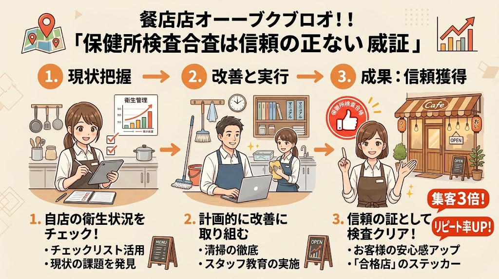 まとめ:保健所検査は「怖いもの」ではなく「信頼の証」