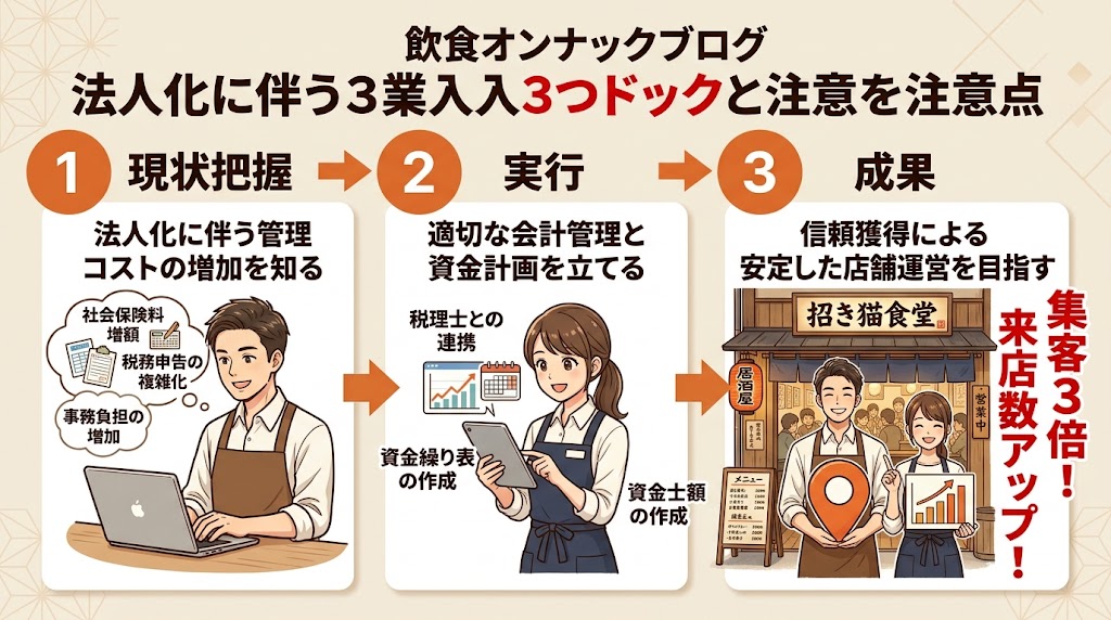 法人化の3つのデメリットと注意点