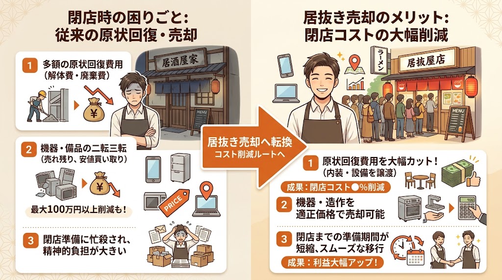 まとめ:居抜き売却で閉店コストを最小限に抑えよう