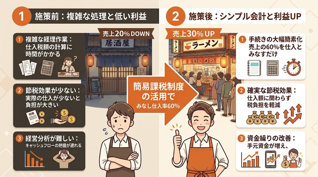 簡易課税制度の活用|みなし仕入率60%