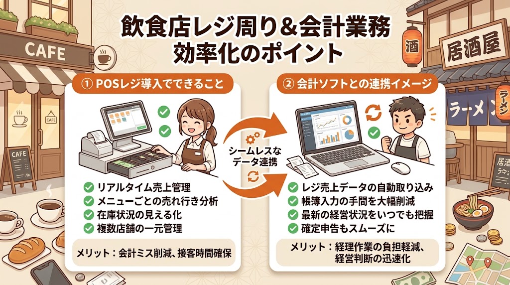 会計ソフト・POSレジでの実務対応