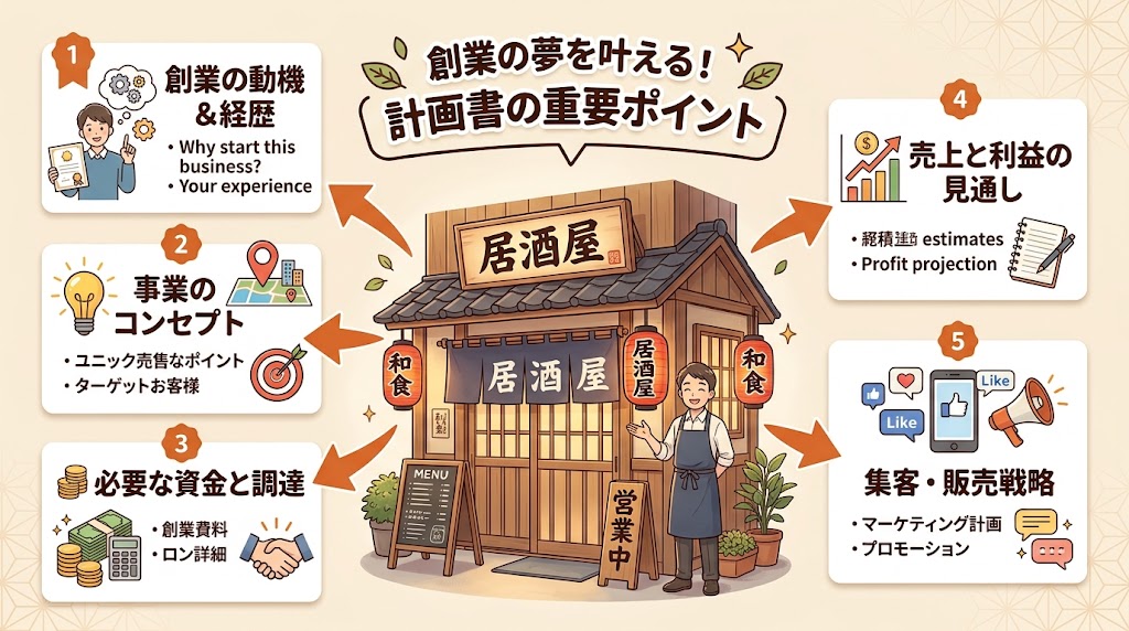 日本政策金融公庫の創業計画書テンプレートの全体像