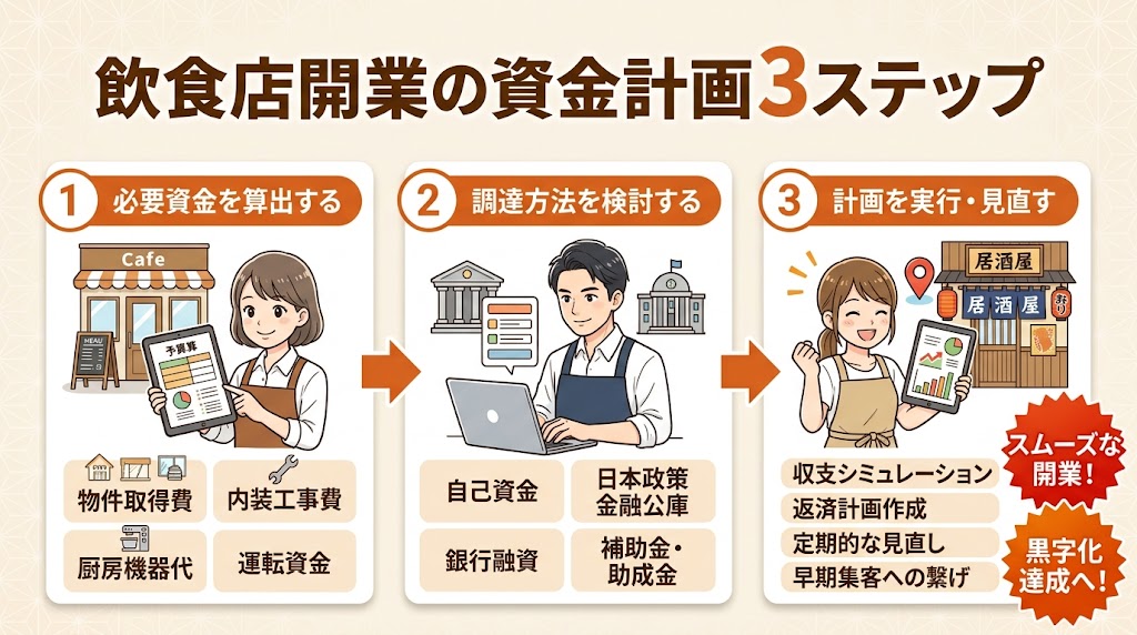 資金計画の立て方|必要資金と調達方法を整理する