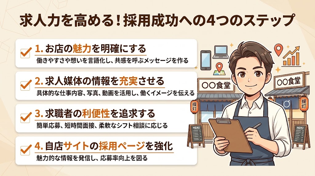 応募が集まる求人戦略|採用力を根本から高める
