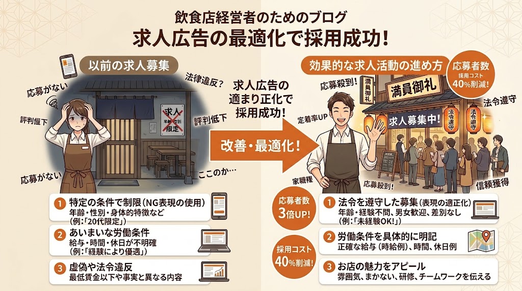 求人広告で避けるべきNG表現と法令上の注意点