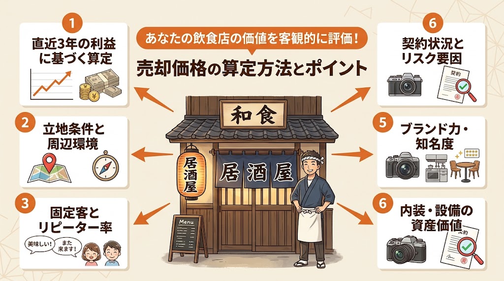 飲食店の売却価格の相場と算定方法