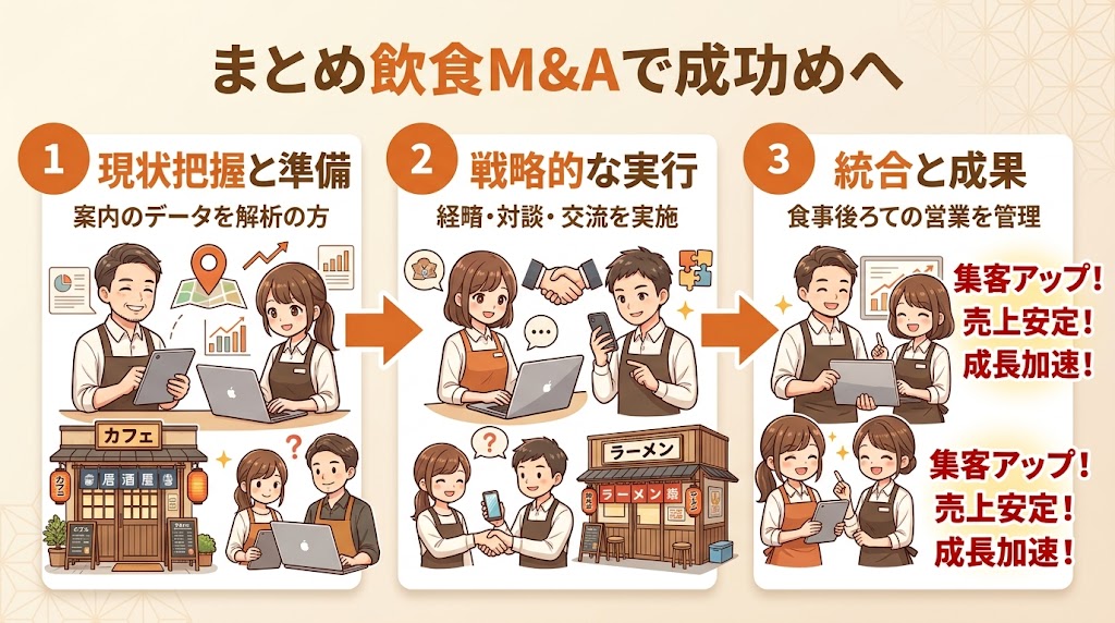 まとめ:飲食店M&Aを成功させるために