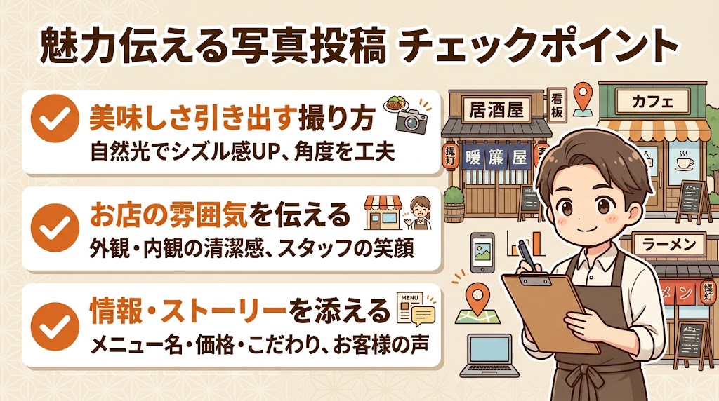 飲食店の写真投稿で差をつけるテクニック