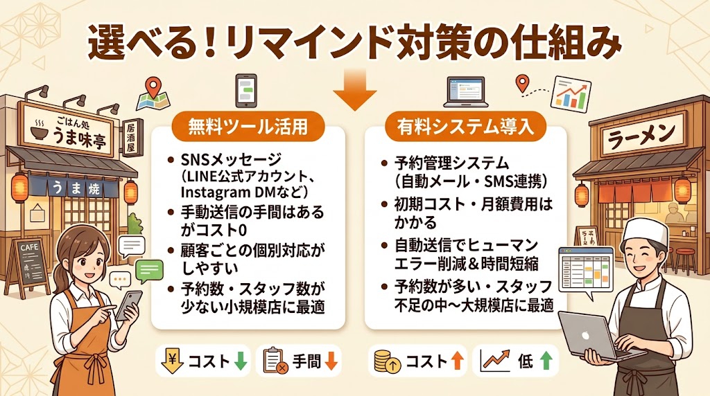 対策2:予約確認(リマインド)の仕組み化